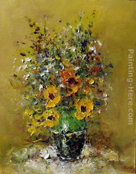 Ioan Popei Yellow Flowers 03